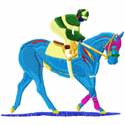 Horses Embroidery Design 4